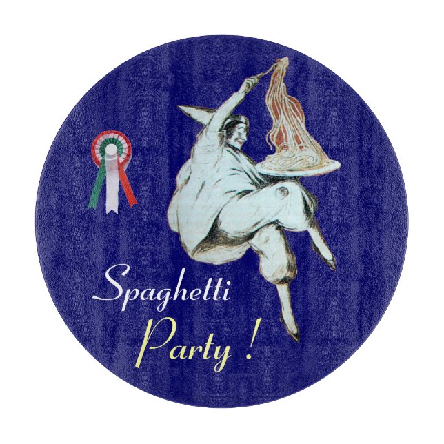 SPAGHETTI PARTY ITALIAN KITCHEN, RESTAURANT Blue  Cutting Board (Front)