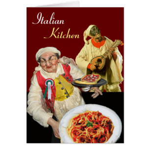 SPAGHETTI PARTY,Italian Kitchen Restaurant Chef Cards