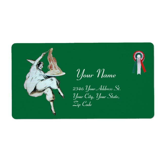 SPAGHETTI PARTY ITALIAN KITCHEN, RESTAURANT green Label (Front)