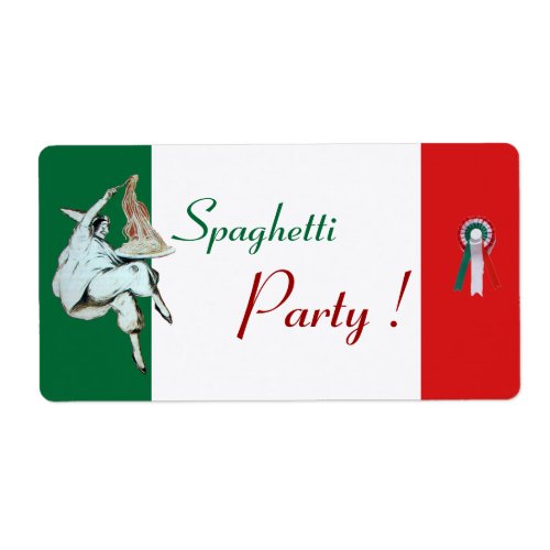 SPAGHETTI PARTY ITALIAN KITCHEN RESTAURANT green Label