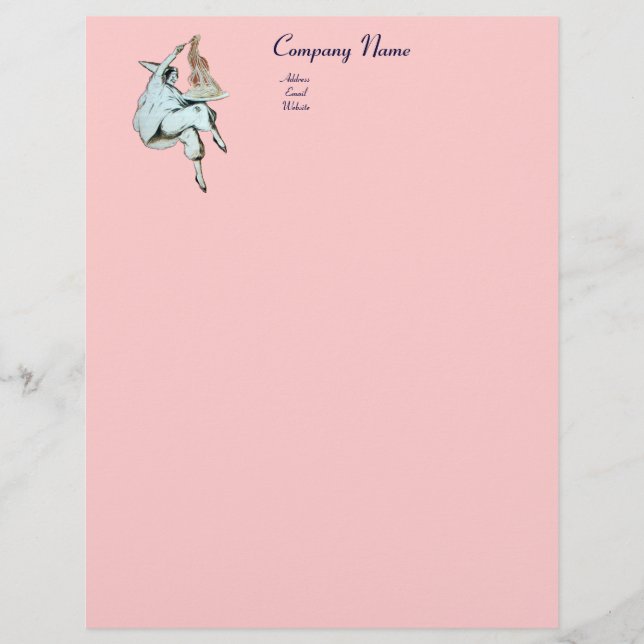 SPAGHETTI PARTY, ITALIAN KITCHEN,RESTAURANT pink Letterhead (Front)