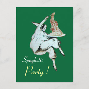 SPAGHETTI PARTY ITALIAN KITCHEN, RESTAURANT Recipe Postcard