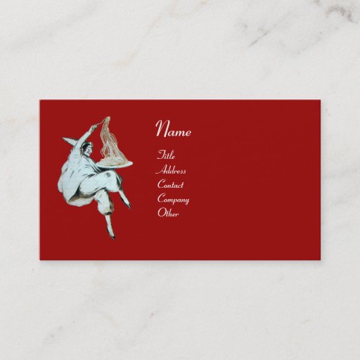 Customizable SPAGHETTI PARTY ITALIAN KITCHEN, RESTAURANT red Business Cards