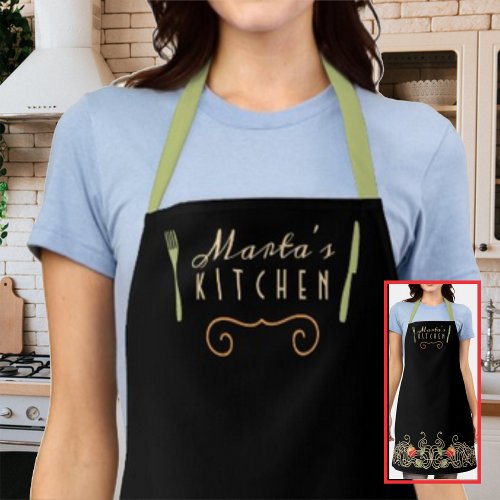 Spaghetti pasta Italian food personalized kitchen Apron