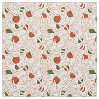 Spaghetti pasta Italian food with tomato Fabric