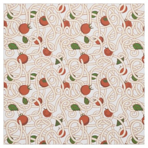 Spaghetti pasta Italian food with tomato Fabric