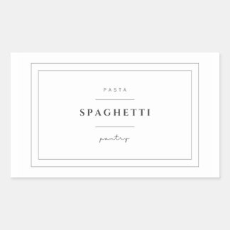 Spaghetti Pasta Label Stickers