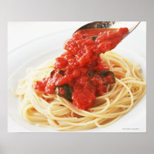 Cute Kawaii Pasta Poster, Zazzle