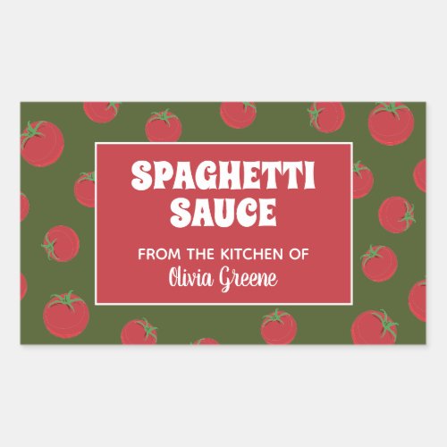 Spaghetti sauce marinara or tomatoes jar label