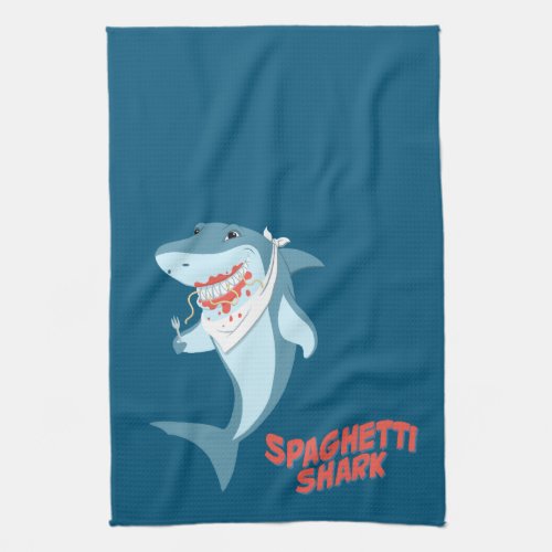Spaghetti Shark Kitchen Towel