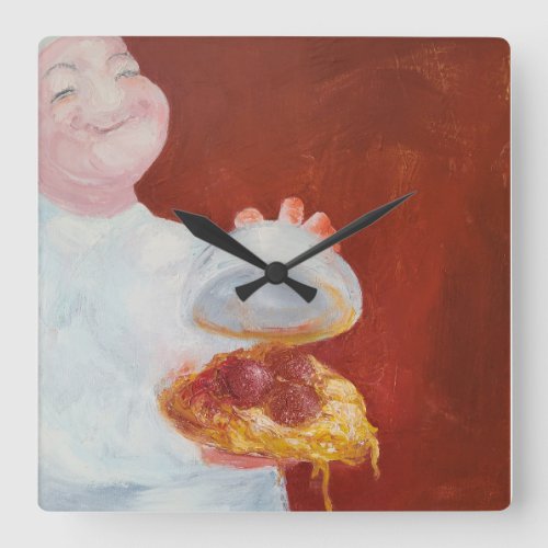Spaghetti Square Wall Clock