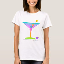 Spaghetti Tank Top T-shirt - Rainbow Martini