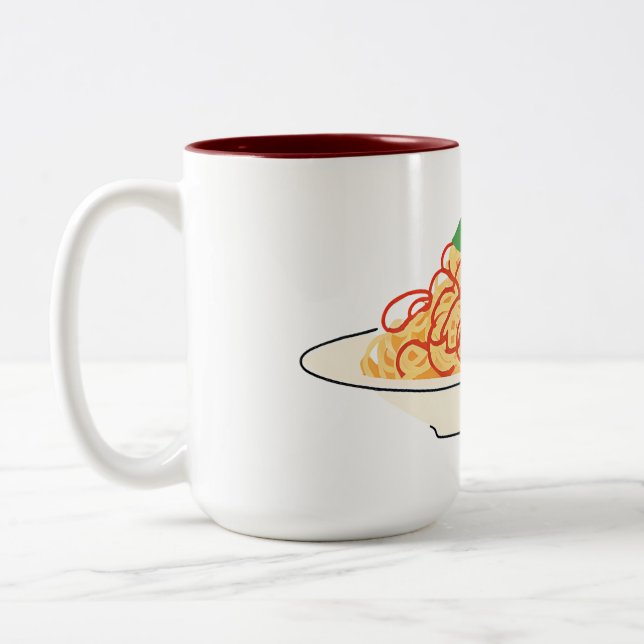 Spaghetti Two-Tone Coffee Mug (Left)