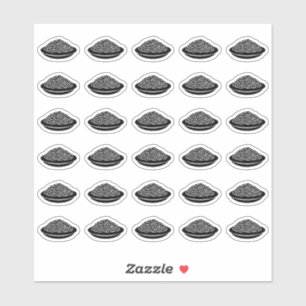 Spaghetti Wedding Place Card Food Meal Menu Choice Sticker