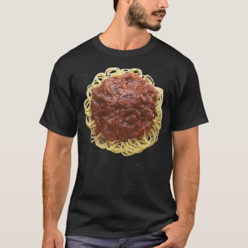 Spaghetti with Marinara Sauce Photograph funny  T_Shirt
