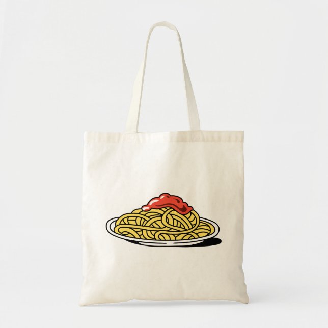 Spaghetti with tomato sauce tote bag (Front)