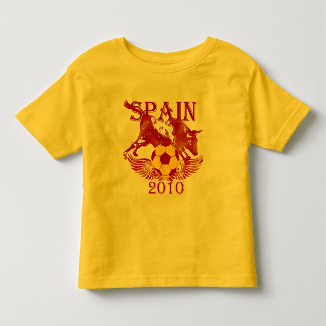 Spain 2010 Toro Bull soccer futbol infants shirt (Front)