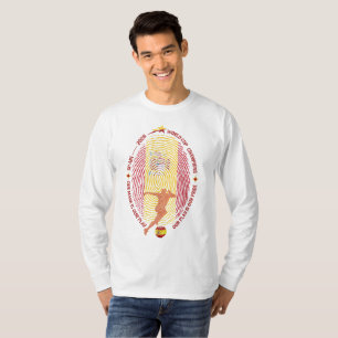 Spain 2026 Football Champions Fingerprint Art T-Shirt