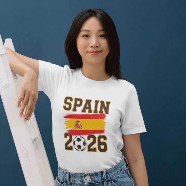 Spain 2026 Soccer Design Tri-Blend Shirt (Creator Uploaded)