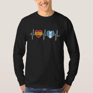 Spain And Guatemala Guatemalan Flag Flags T-Shirt