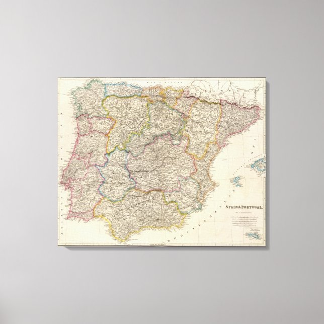 Spain and Portugal 12 Canvas Print (Front)