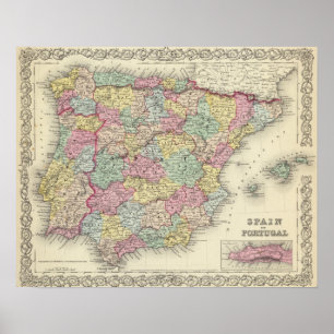 Spain And Portugal 3 Poster