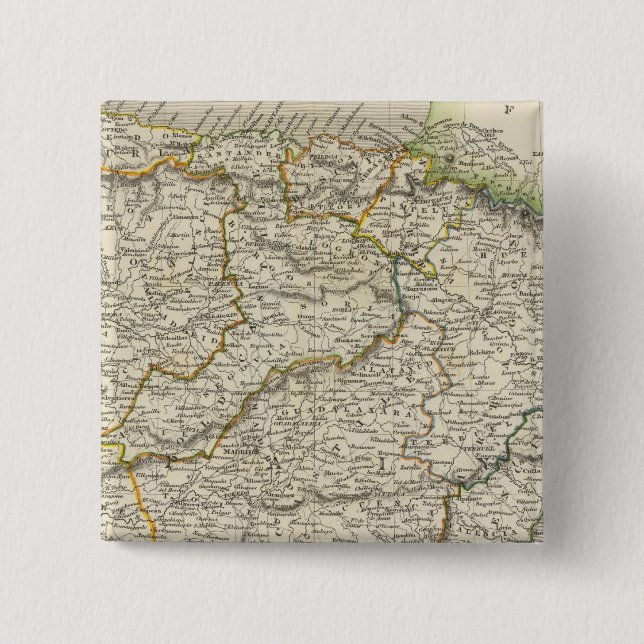 Spain and Portugal 9 Pinback Button (Front)