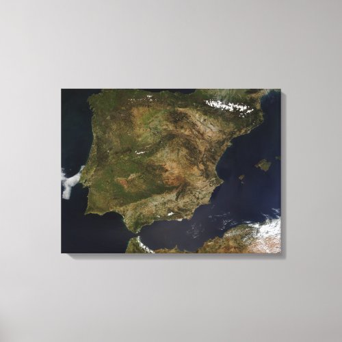 Spain and Portugal Canvas Print