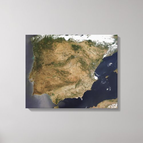 Spain and Portugal Canvas Print