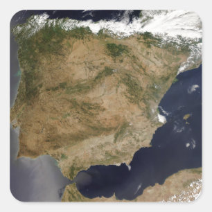 Spain and Portugal Square Sticker