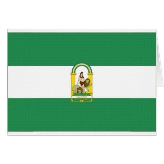 Spain Andalucia Flag Cards (Front Horizontal)