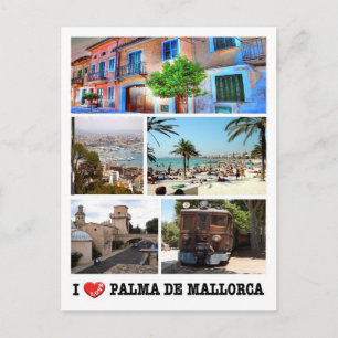 Spain - Balearic Islands - Majorca - I Love - Postcard
