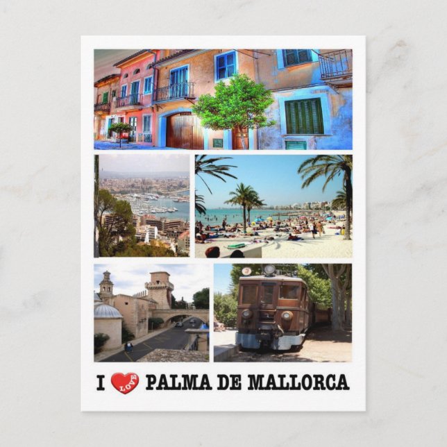 Spain - Balearic Islands - Majorca - I Love - Postcard (Front)