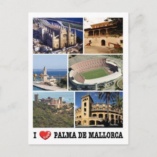 Spain _ Balearic Islands _ Majorca _ I Love _ Postcard