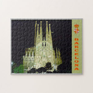 Spain - Barcelona - Basilica Sagrada Familia - Jigsaw Puzzle