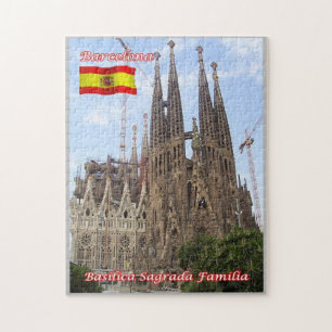 Spain - Barcelona - Basilica Sagrada Familia - Jigsaw Puzzle