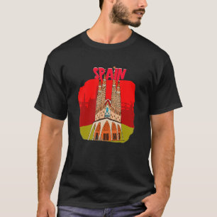 Spain Barcelona Catalonia Visitor Spanish   T-Shirt