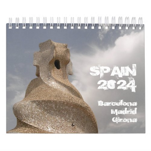 Spain Barcelona Madrid Girona 2024 calendar