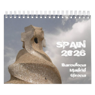 Spain Barcelona Madrid Girona 2026 calendar