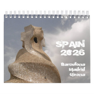 Spain Barcelona Madrid Girona 2026 calendar