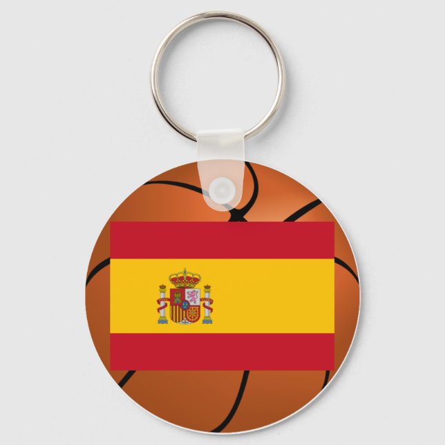 Spain Basketball Team Keychain (Front)
