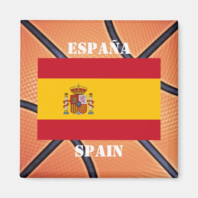 Spain Basketball Team Magnet (Front)