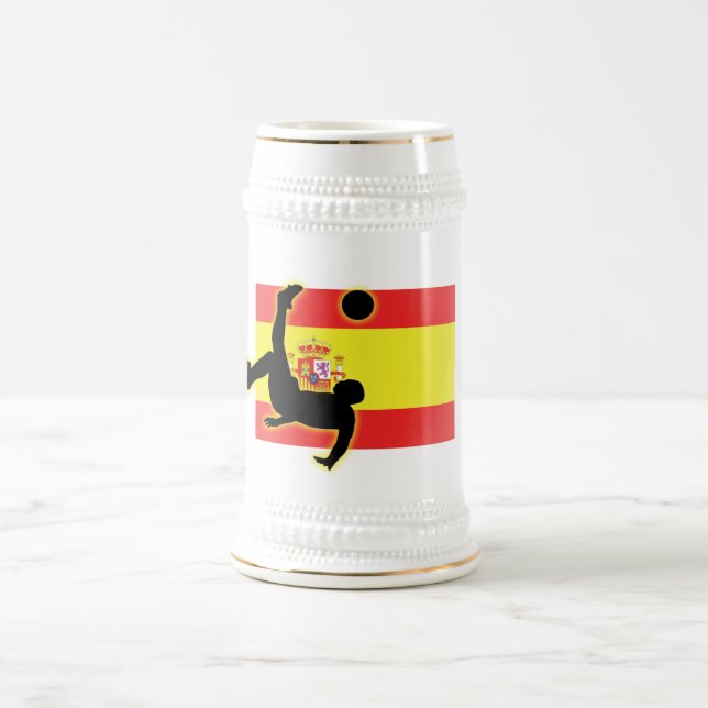 Spain Bicycle Kick Beer Stein (Center)