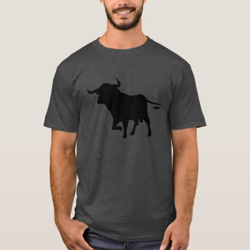 Spain Bull Dark T_shirt
