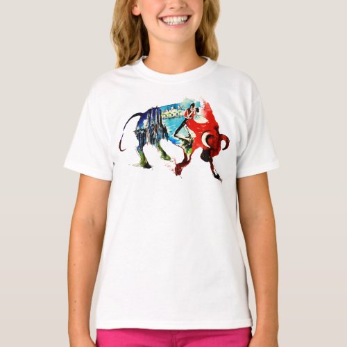 Spain Bull Vintage Travel Love Watercolor T_Shirt