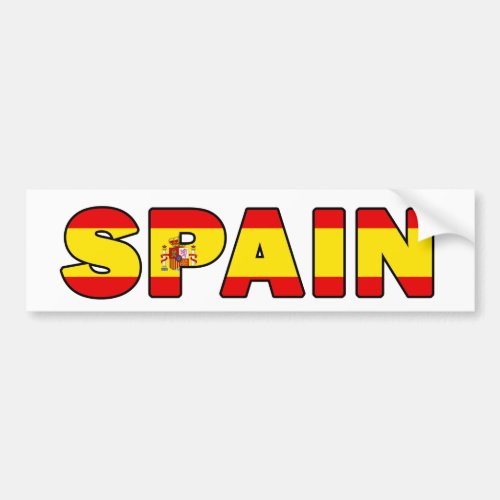 Spain bumper sticker