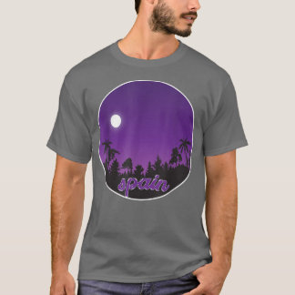 spain By night with Palms T-Shirt