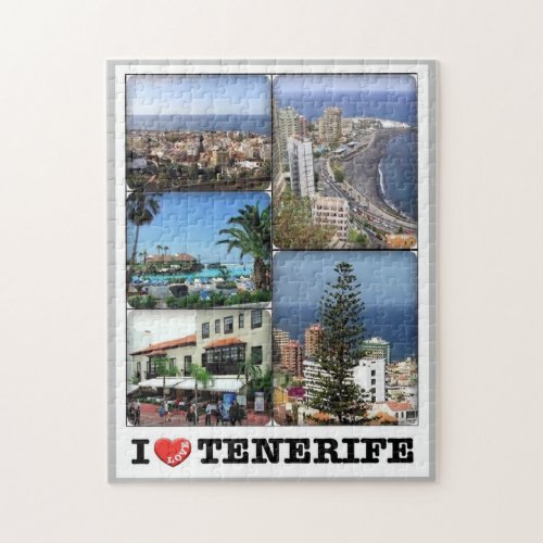 Spain _ Canary Islands _ Tenerife _ I Love _ Jigsaw Puzzle