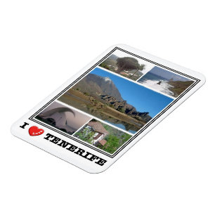 Spain - Canary Islands - Tenerife - I Love - Magne Magnet