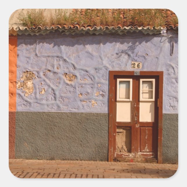 Spain, Canary Islands, Tenerife, villa Square Sticker (Front)